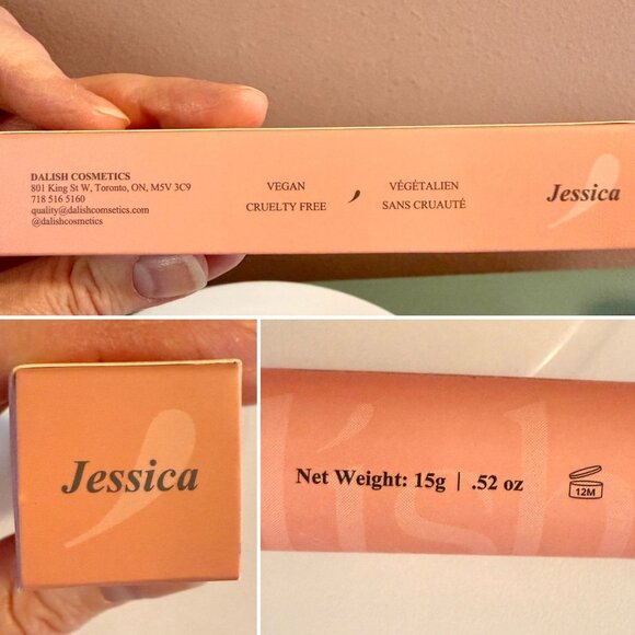 Da Lish Lip Balm Jessica Sheer Pink Full Size 15g Tinted Moisturizer Vegan - Picture 5 of 7